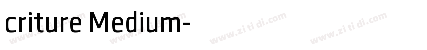 criture Medium字体转换